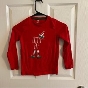 HEMA European Christmas Long Sleeve Tee Shirt Little Elf Unisex Kids Size 7 / 8
